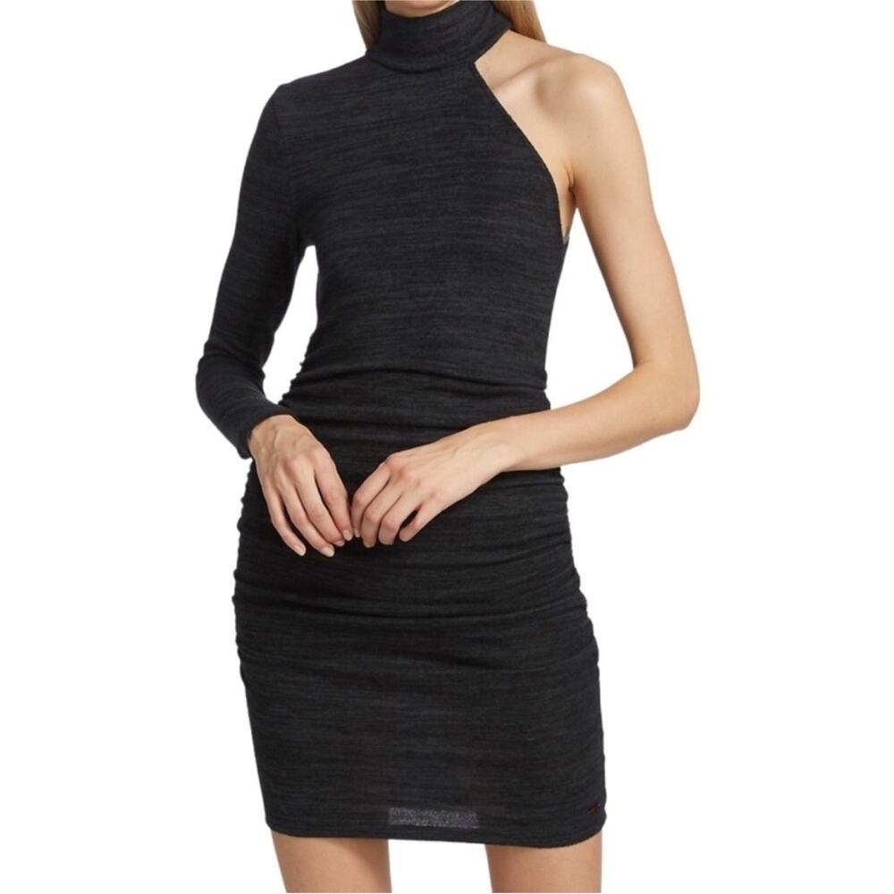 NWT n:philanthropy Electra One Sleeve Ruched Sweater Dress
